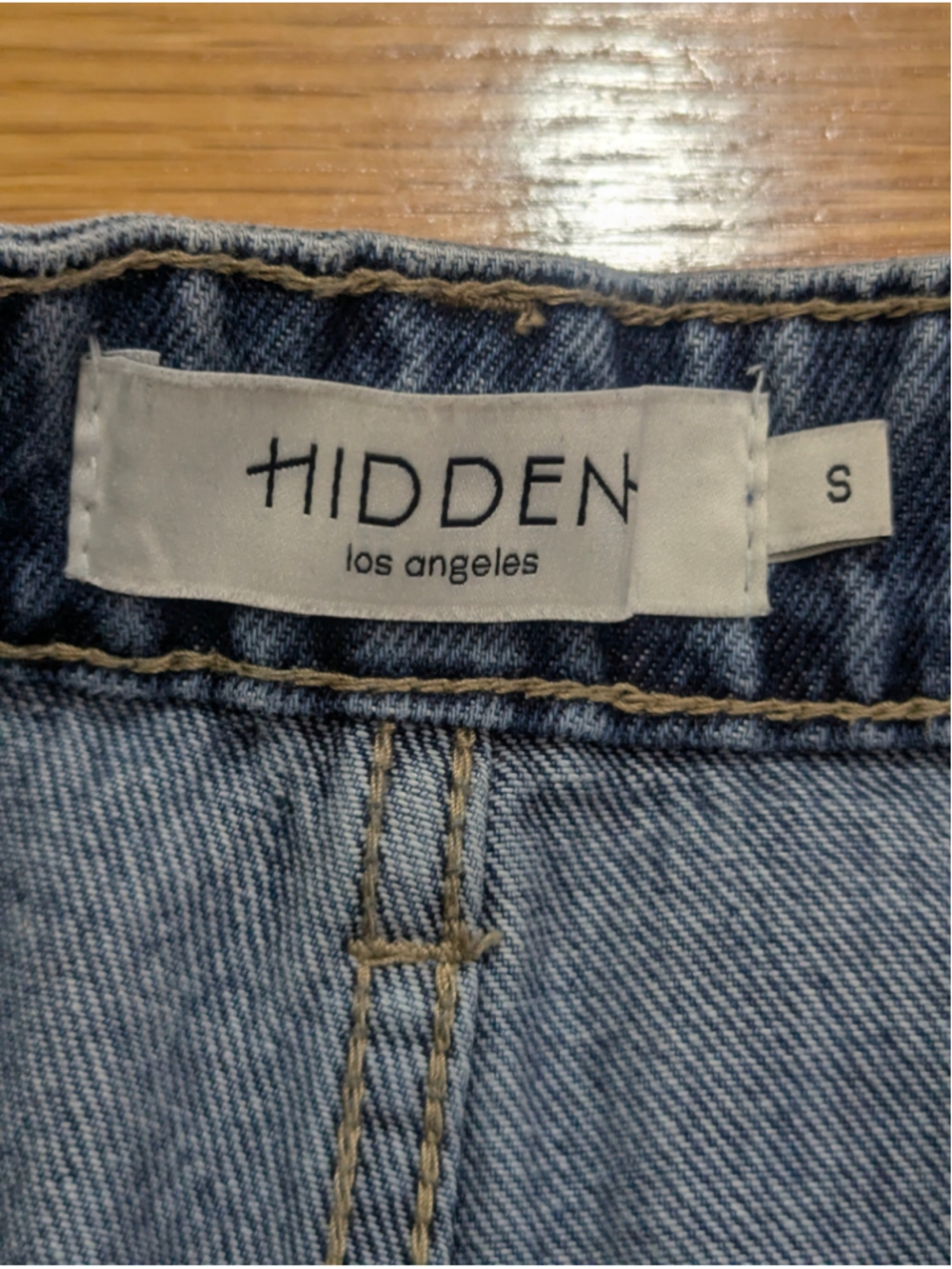 Hidden Los Angeles Denim Sophie Utility Pocket Mom Jean Shorts Small - Picture 6 of 12